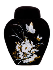 Gold butterfly urn | Silver Prairie Urns