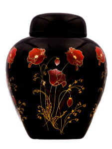 Gold poppy urn | Silver Prairie Urns