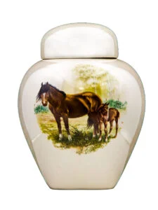 Grazing horse C urn | Silver Prairie Urns