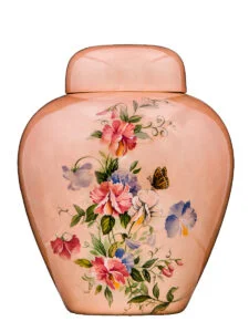 Pearl pink floral urn | Silver Prairie Urns
