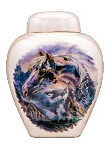 Mountain spirit urn | Silver Prairie Urns