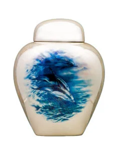Dolphins urn | Silver Prairie Urns