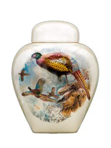 Pheasant urn | Silver Prairie Urns
