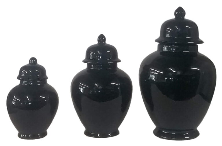 Classics black pet urns | Silver Prairie Urns